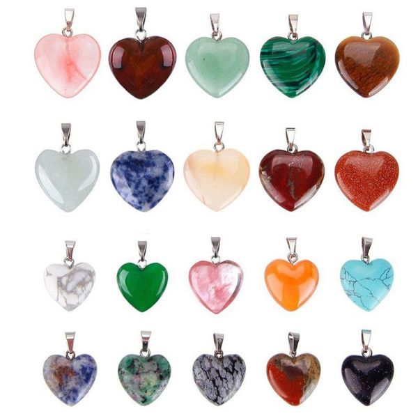 charms 20pcs heart shape healing crystal chakra quartz stone multicolor gemstone pendants diy necklace earring jewelry making, Bronze;silver
charms 20pcs heart shape healing crystal chakra quartz stone multicolor gemstone pendants diy necklace earring jewelry making, Bronze;silver
