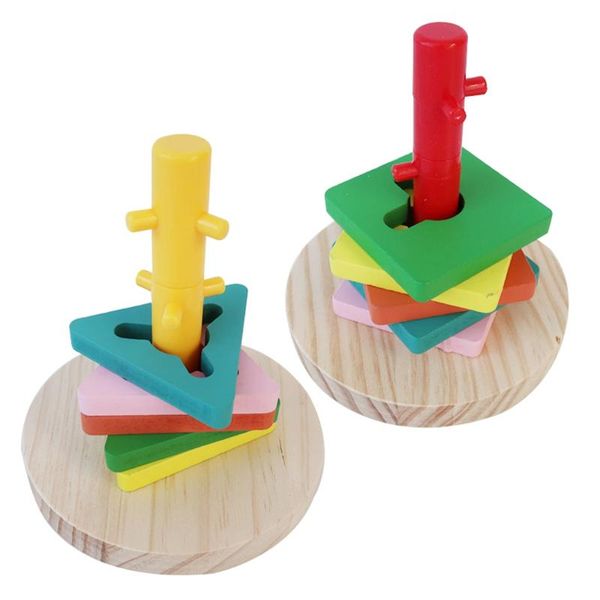 2 set wooden bird parrot training toy platform plastic ring intelligence training chew bird toy supplies intelligence
2 set wooden bird parrot training toy platform plastic ring intelligence training chew bird toy supplies intelligence