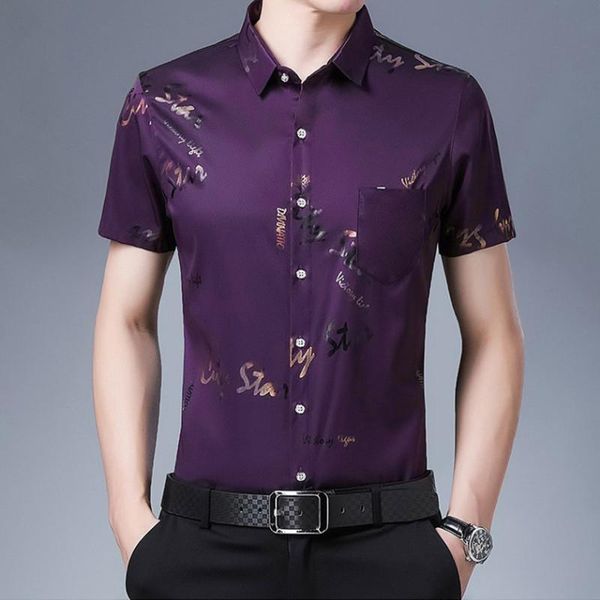 men's casual shirts shirt men 21 ice silk short-sleeved anti-wrinkle thin middle-aged and young large size printed, White;black
men's casual shirts shirt men 21 ice silk short-sleeved anti-wrinkle thin middle-aged and young large size printed, White;black
