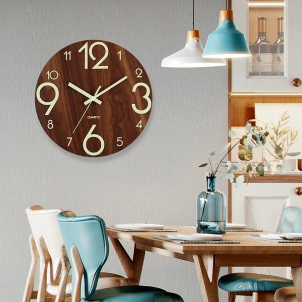 wall clocks quartz clock vintage wood luminous mute white arabic numerals night glowing modern home decor
wall clocks quartz clock vintage wood luminous mute white arabic numerals night glowing modern home decor