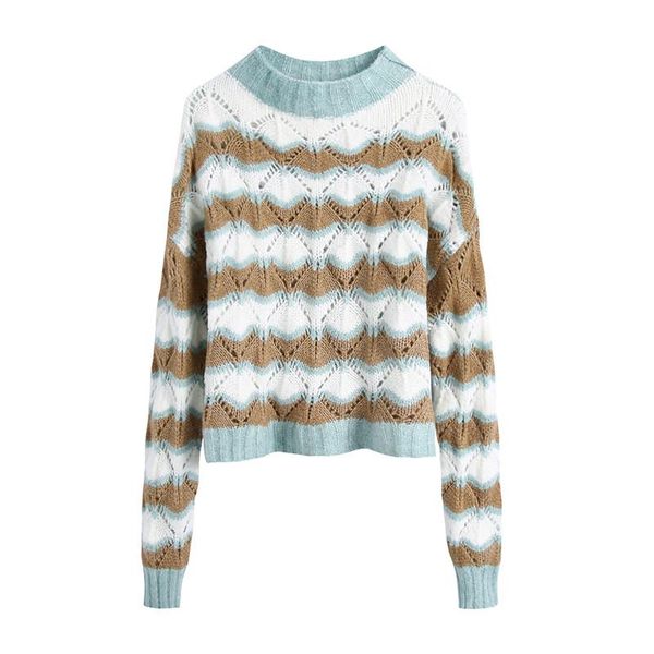 women's sweaters blsqr fashion hollow out cropped knitted sweater women vintage o neck long sleeve female pullovers chic striped, White;black
women's sweaters blsqr fashion hollow out cropped knitted sweater women vintage o neck long sleeve female pullovers chic striped, White;black