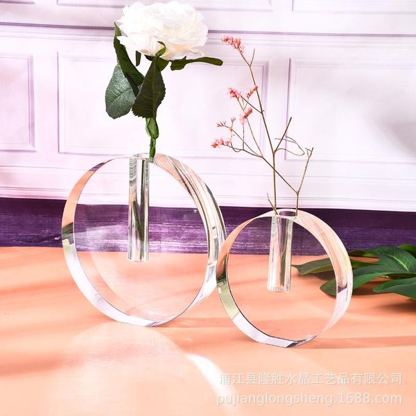 vases nordic minimalist chinese style crystal ornament home soft vase can be blasted single-port round flower table
vases nordic minimalist chinese style crystal ornament home soft vase can be blasted single-port round flower table