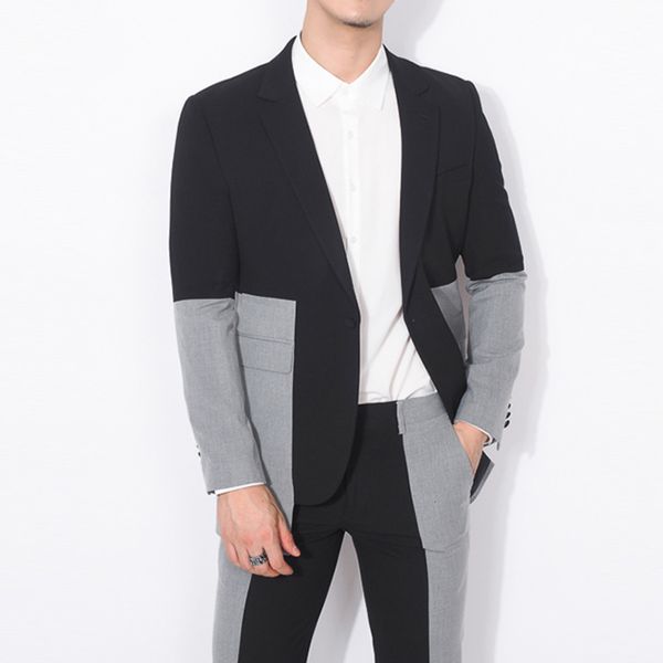 2021 new wedding bridegroom color contrast men's homme mariage tuxedo british men suit business tuxedos slim fit nfhh, White;black
2021 new wedding bridegroom color contrast men's homme mariage tuxedo british men suit business tuxedos slim fit nfhh, White;black