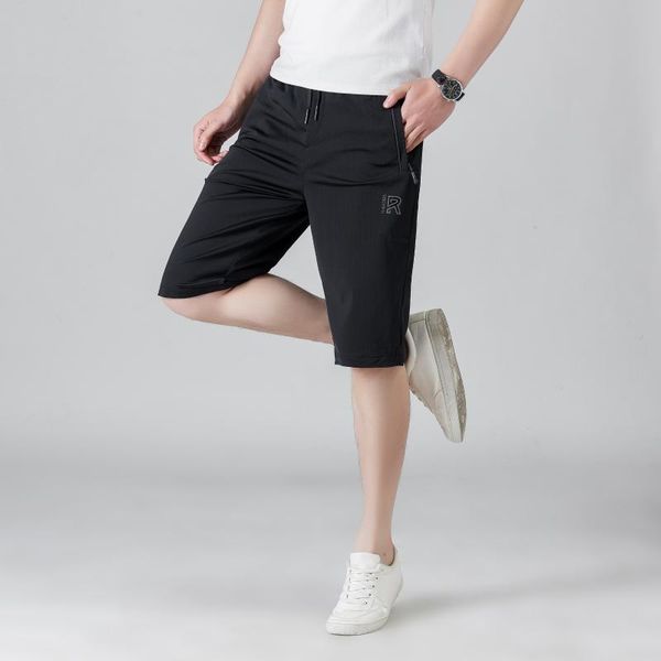 men's shorts summer sports plus size casual five-point pants trend korean slim thin beach men, White;black
men's shorts summer sports plus size casual five-point pants trend korean slim thin beach men, White;black