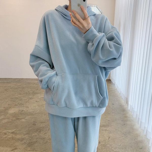autumn winter casual black/blue/brown 2pcs set hooded pocket sweatshirt + high waist sport pants women suit korean fashion new, White
autumn winter casual black/blue/brown 2pcs set hooded pocket sweatshirt + high waist sport pants women suit korean fashion new, White
