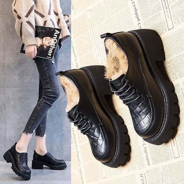 aardimi genuine leather heighten women shoes platform woman plush spring winter warm pumps casual lace up female footwear 2021, Black
aardimi genuine leather heighten women shoes platform woman plush spring winter warm pumps casual lace up female footwear 2021, Black