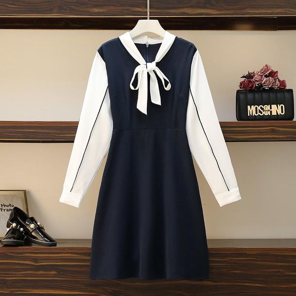 casual dresses plus size autumn dress office ladies elegant collar bow long sleeve patchwork zipper female black high waist a-line 4xl, Black;gray
casual dresses plus size autumn dress office ladies elegant collar bow long sleeve patchwork zipper female black high waist a-line 4xl, Black;gray