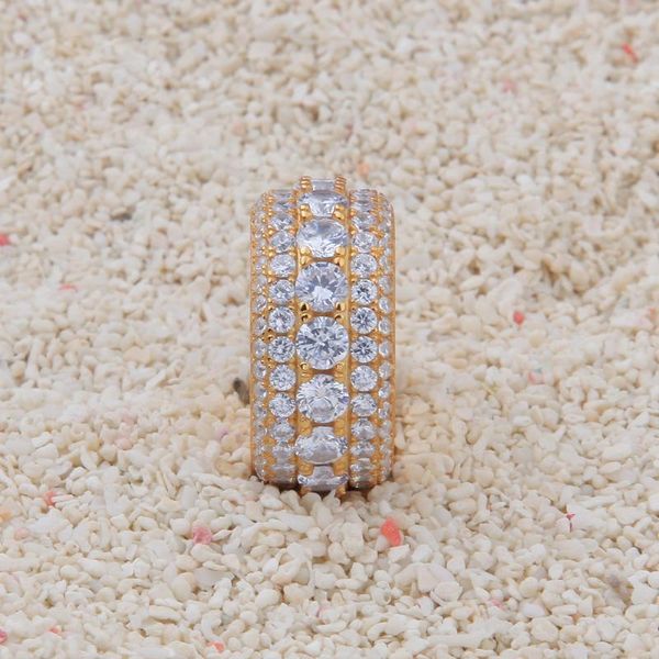 cluster rings high grade 100% real s925 sterling silver zircon anti allergy fine jewelry accessories hip hop, Golden;silver
cluster rings high grade 100% real s925 sterling silver zircon anti allergy fine jewelry accessories hip hop, Golden;silver