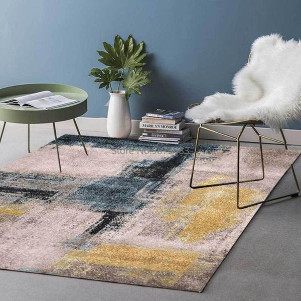fashion modern abstract old blue yellow oil painting stitching living room bedroom bedside carpet floor mat customization
fashion modern abstract old blue yellow oil painting stitching living room bedroom bedside carpet floor mat customization