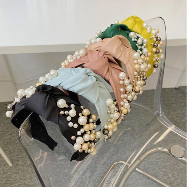 fashion pearl hair accessories women solid color fabric knotted headbands size pearl headband boutique girl hair band headwear, Golden;silver
fashion pearl hair accessories women solid color fabric knotted headbands size pearl headband boutique girl hair band headwear, Golden;silver
