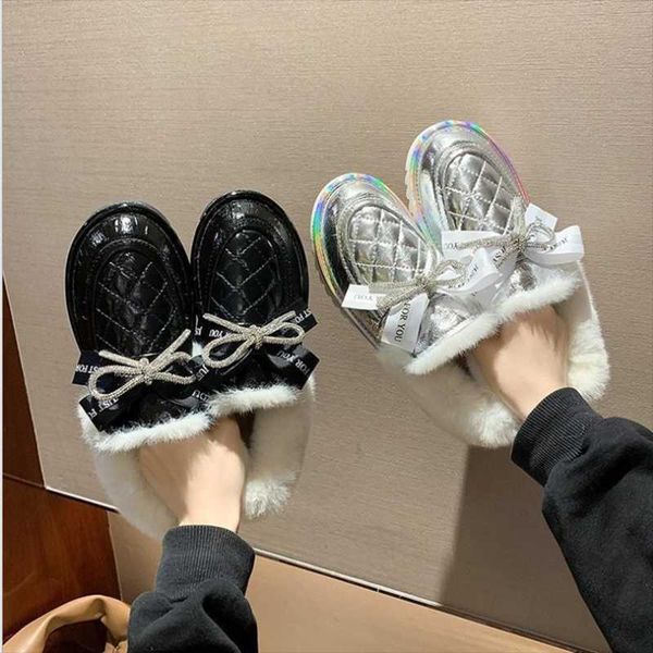 boots 2021 silver crystal winter warm fur snow women lovely bowtie thick plush ankle woman non-slip platform shoes botas, Black
boots 2021 silver crystal winter warm fur snow women lovely bowtie thick plush ankle woman non-slip platform shoes botas, Black