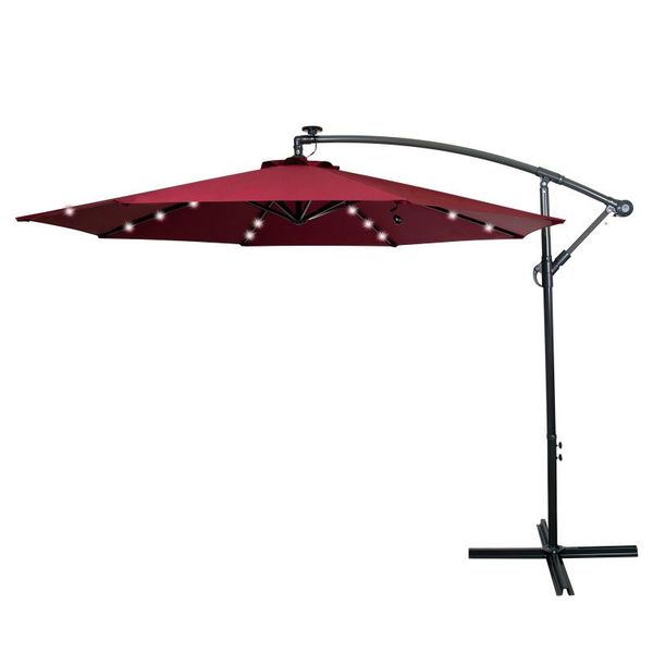 tents and shelters 3m garden parasol with solar-powered led lights outdoor sunshade canopy tilt mechanism uv protection patio balcony red
tents and shelters 3m garden parasol with solar-powered led lights outdoor sunshade canopy tilt mechanism uv protection patio balcony red
