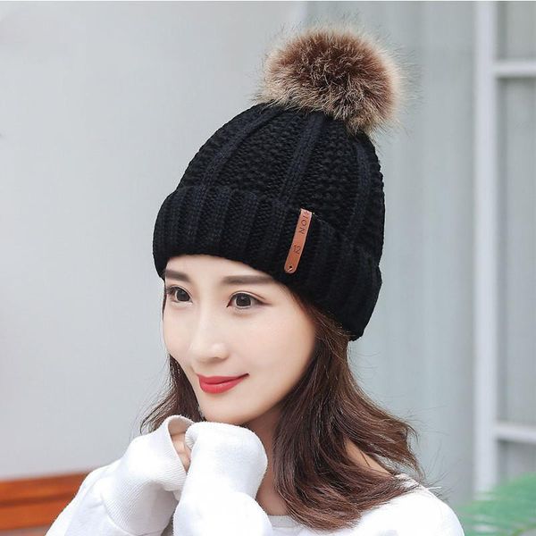 beanie/skull caps ladies winter fashion style casual leather label plush ball hat plus velvet warm ear protection wool knitted cap, Blue;gray
beanie/skull caps ladies winter fashion style casual leather label plush ball hat plus velvet warm ear protection wool knitted cap, Blue;gray
