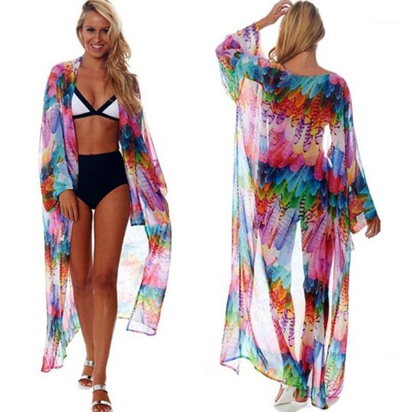 women's swimwear chiffon color feather beach coat sunscreen swimsuit cover up bikini, White;black
women's swimwear chiffon color feather beach coat sunscreen swimsuit cover up bikini, White;black