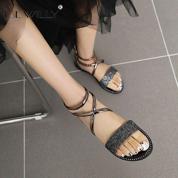lsewilly 2021 sequins pu leather hollow fashion women shoes cross strap zipper summer all match female sandals big size 34-43, Black
lsewilly 2021 sequins pu leather hollow fashion women shoes cross strap zipper summer all match female sandals big size 34-43, Black