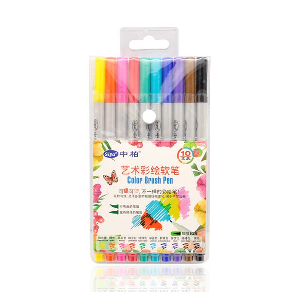 10pcs/set Color Brush Pen Colored Marker Pens Set For Calligraphy Drawing Gift Korean Stationery Art Supplies
10pcs/set Color Brush Pen Colored Marker Pens Set For Calligraphy Drawing Gift Korean Stationery Art Supplies