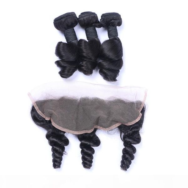 loose wave 13*4 ear to ear lace frontal with hair bundles brazilian virgin human hair weaves with lace frontal, Black
loose wave 13*4 ear to ear lace frontal with hair bundles brazilian virgin human hair weaves with lace frontal, Black