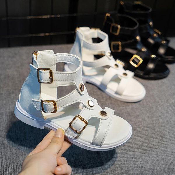 sandals girl roman shoes 2021 summer fashion children's soft leather soled princess, Black;red
sandals girl roman shoes 2021 summer fashion children's soft leather soled princess, Black;red