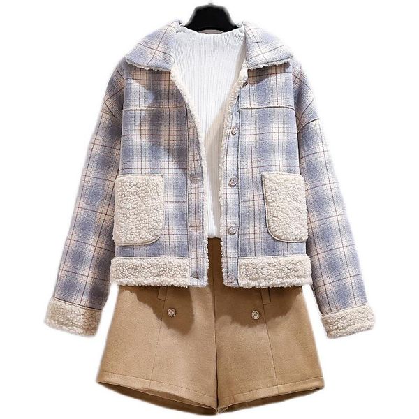 women's wool & blends women plaid blend coat slim coats 2021 winter female warm thicker turndown collar office lady elegant trendy butt, Black
women's wool & blends women plaid blend coat slim coats 2021 winter female warm thicker turndown collar office lady elegant trendy butt, Black
