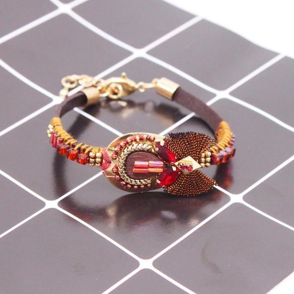 charm bracelets fashion ethnic red leather for women ladies bohemian wide wrap crystal bracelet female jewelry, Golden;silver
charm bracelets fashion ethnic red leather for women ladies bohemian wide wrap crystal bracelet female jewelry, Golden;silver