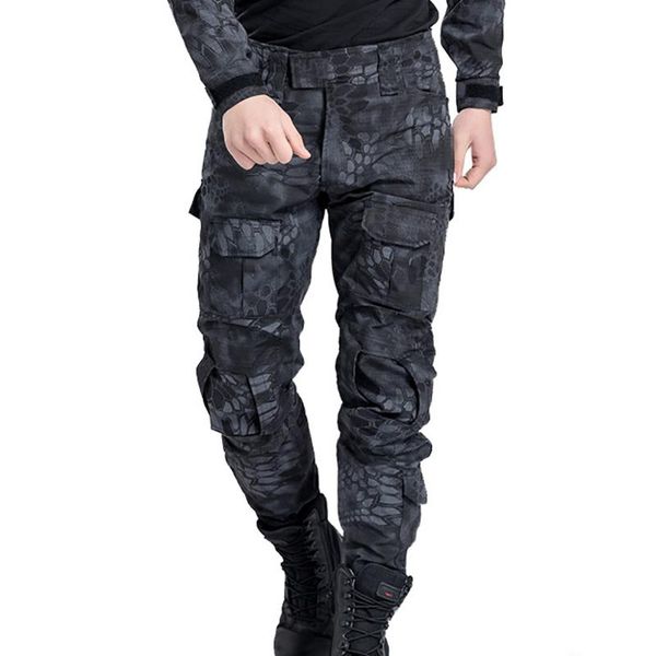 men's pants 2021 camouflage tactical military army uniform outdoor combat trousers, Black
men's pants 2021 camouflage tactical military army uniform outdoor combat trousers, Black