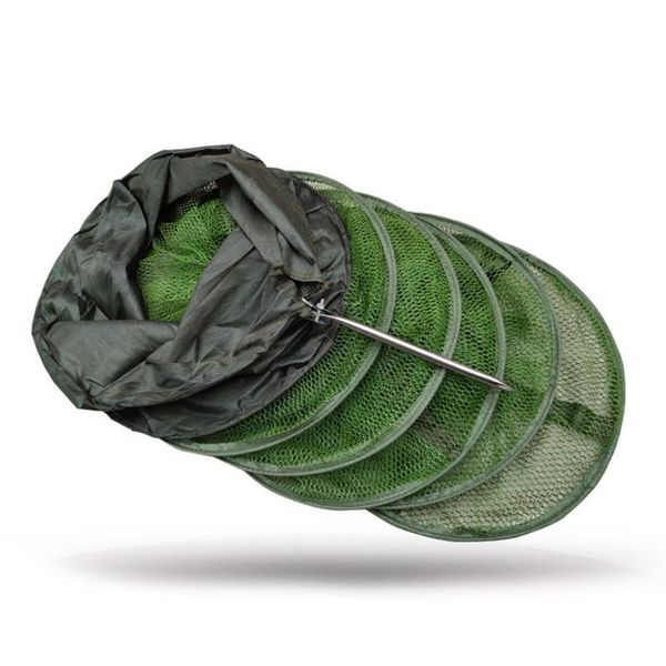 fishing accessories stainless steel rings collapsible fish care net folding shrimp minnow trap dip cage
fishing accessories stainless steel rings collapsible fish care net folding shrimp minnow trap dip cage