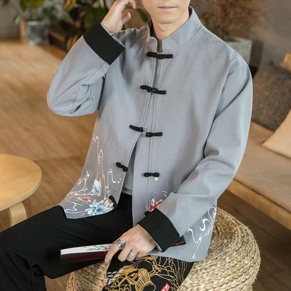 ethnic clothing traditional chinese style shirts print hanfu men blouse tang suit clothes jacket cheongsam year coats, Red
ethnic clothing traditional chinese style shirts print hanfu men blouse tang suit clothes jacket cheongsam year coats, Red