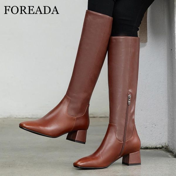 boots foreada real leather high heel long women square toe knee zip thick ladies shoes autumn winter white black
boots foreada real leather high heel long women square toe knee zip thick ladies shoes autumn winter white black