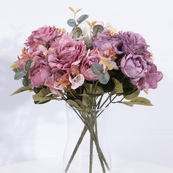 decorative flowers & wreaths silk retro artificial peony bouquet plastic fake flower for home wedding party living room decorat
decorative flowers & wreaths silk retro artificial peony bouquet plastic fake flower for home wedding party living room decorat
