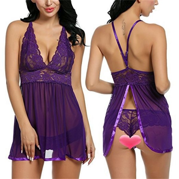 new women fun underwear suit v-neck sling lace uniform temptation nightclub pajamas, Black;white
new women fun underwear suit v-neck sling lace uniform temptation nightclub pajamas, Black;white