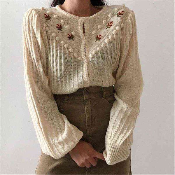 beige women sweaters sweet gentle hook floral lantern sleeved girls knitted korea cute chic simple cardigans, White;black
beige women sweaters sweet gentle hook floral lantern sleeved girls knitted korea cute chic simple cardigans, White;black