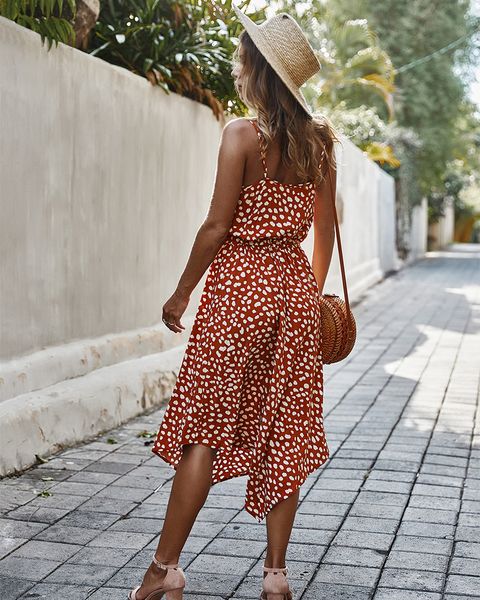 2021 spring summer holiday dots print midi dresses for women sleeveless backless sundress dress beachwear clothes, Black;gray
2021 spring summer holiday dots print midi dresses for women sleeveless backless sundress dress beachwear clothes, Black;gray