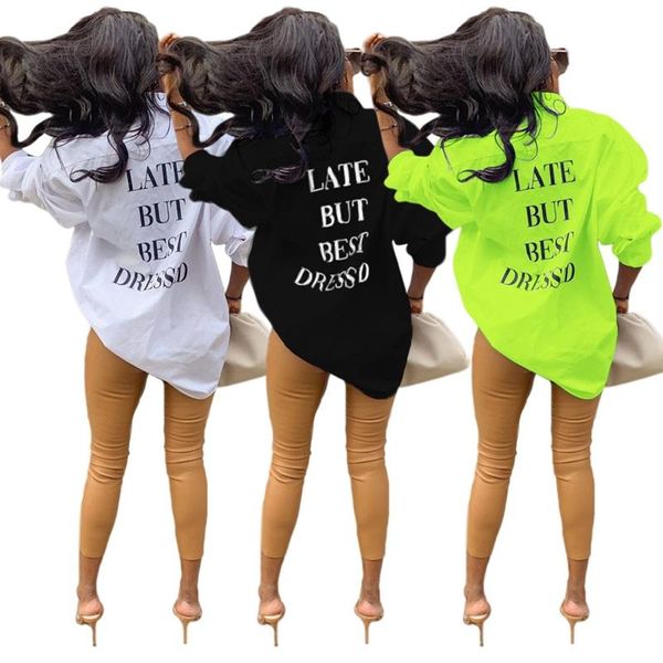 casual dresses plus size fall clothes women blouses letter single-breasted long-sleeve shirt dress outwear lounge streetwear wholesale items, Black;gray
casual dresses plus size fall clothes women blouses letter single-breasted long-sleeve shirt dress outwear lounge streetwear wholesale items, Black;gray