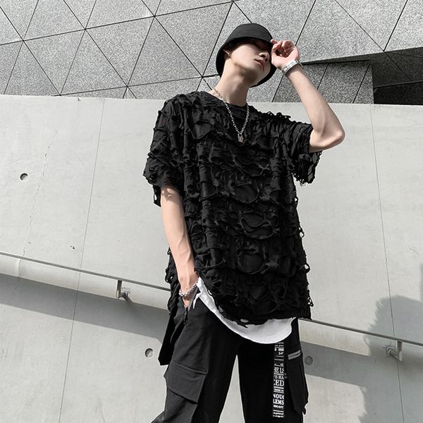 2021 new 20ss novo streetwear buraco em cascata desgastado tshirts o pescoo oversize harajuku vero camiseta de manga curta solto casual t ca, White;black
2021 new 20ss novo streetwear buraco em cascata desgastado tshirts o pescoo oversize harajuku vero camiseta de manga curta solto casual t ca, White;black