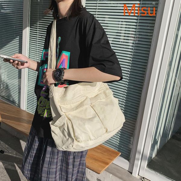 multi-pocket crossbody bags for women large capacity canvas tote shoulder bags solid color messenger casual ladies handbags
multi-pocket crossbody bags for women large capacity canvas tote shoulder bags solid color messenger casual ladies handbags