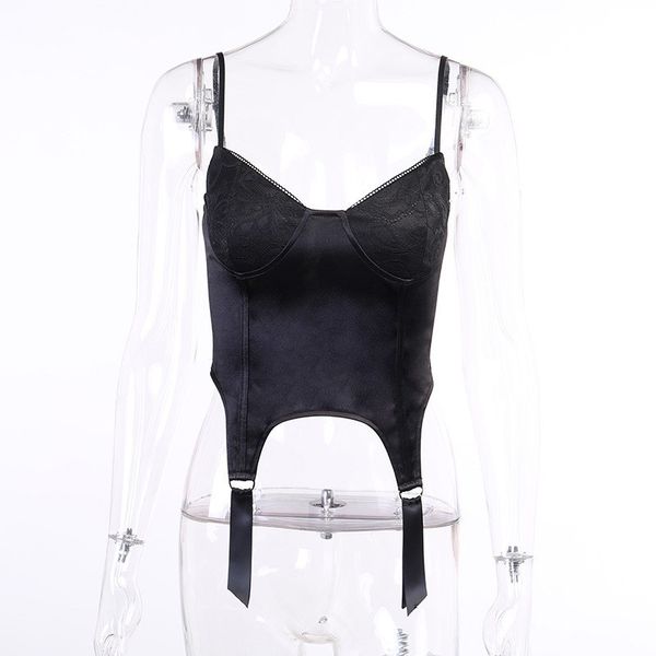 satin lace patchwork camis womens solid black backless high street crop women camisole slim vest female, White
satin lace patchwork camis womens solid black backless high street crop women camisole slim vest female, White