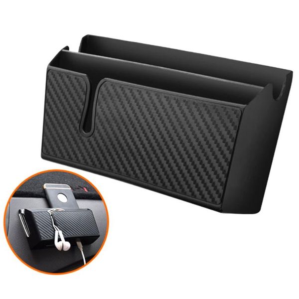 car organizer dashboard mounted mobile phone glove box carbon fiber pattern storage for sunglasses styling
car organizer dashboard mounted mobile phone glove box carbon fiber pattern storage for sunglasses styling