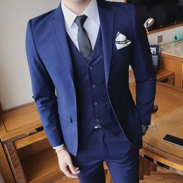 men's suits & blazers tailor made fashion gentleman dark blue men slim fit groomsmen tuxedo for wedding beach party 3 prc (jacket+pants, White;black
men's suits & blazers tailor made fashion gentleman dark blue men slim fit groomsmen tuxedo for wedding beach party 3 prc (jacket+pants, White;black
