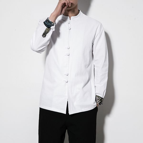 2021 new men shirts cotton linen tang suit chinese style long sleeve casual shirt kung fu traditional clothes multi colors retro hw97, White;black
2021 new men shirts cotton linen tang suit chinese style long sleeve casual shirt kung fu traditional clothes multi colors retro hw97, White;black