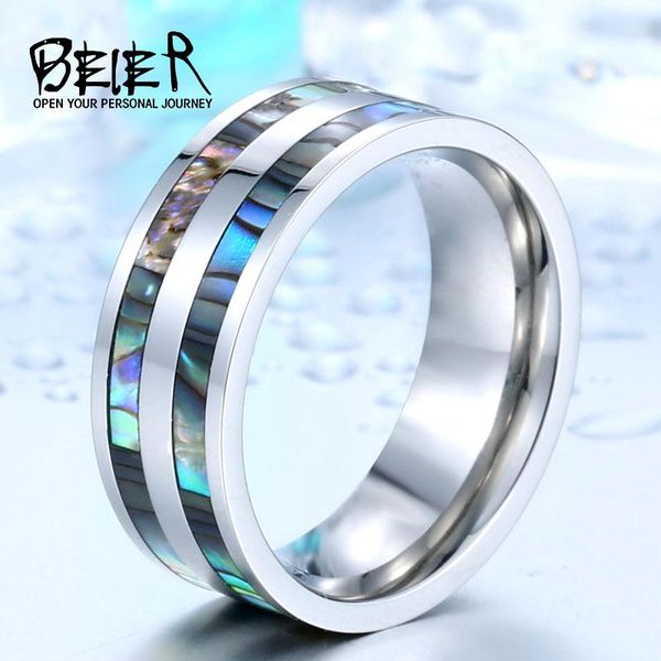 cluster rings beier stainless steel men ring real shell fashion wedding jewelry br-r026, Golden;silver
cluster rings beier stainless steel men ring real shell fashion wedding jewelry br-r026, Golden;silver