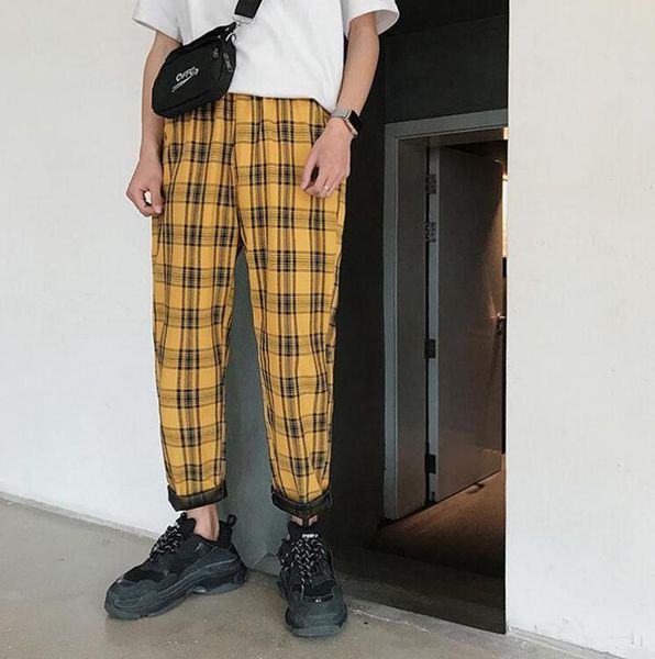 men's pants men women plaid 2021 harajuku elastic waist joggers korean style sweatpants hip hop track autumn trousers plus size, Black
men's pants men women plaid 2021 harajuku elastic waist joggers korean style sweatpants hip hop track autumn trousers plus size, Black