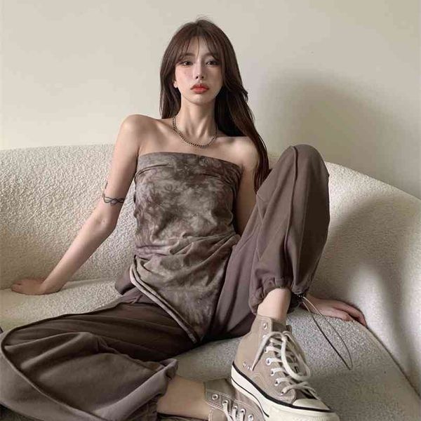 summer women's fashion bandage 2 two-piece set sleeveless tight short & high waist flared trousers pants 210529, White
summer women's fashion bandage 2 two-piece set sleeveless tight short & high waist flared trousers pants 210529, White