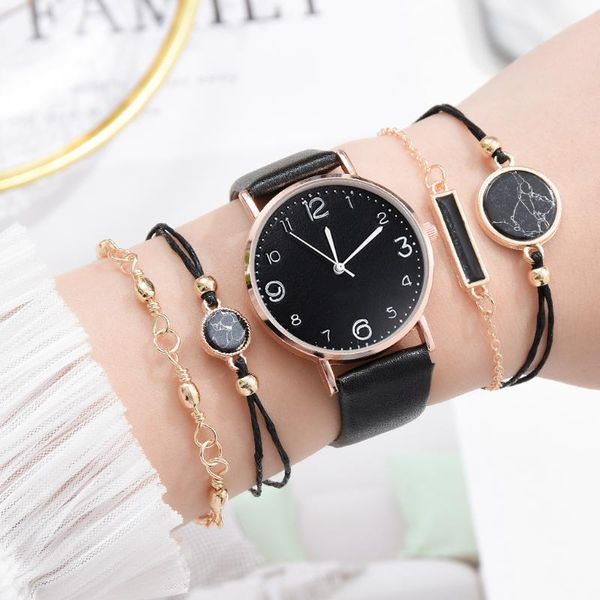 wristwatches 2021 woman watch set 5 pcs quartz leather female simple roman ladies watches gift casual relogio feminino, Slivery;brown
wristwatches 2021 woman watch set 5 pcs quartz leather female simple roman ladies watches gift casual relogio feminino, Slivery;brown