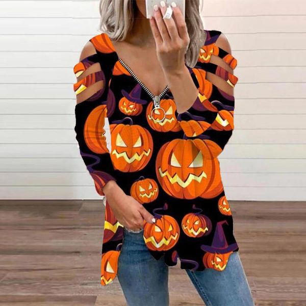 women's blouses & shirts irregular off shoulder blouse women autumn plus size zipper pumpkin print hollow lace vintage casual 3/4 sleev, White
women's blouses & shirts irregular off shoulder blouse women autumn plus size zipper pumpkin print hollow lace vintage casual 3/4 sleev, White