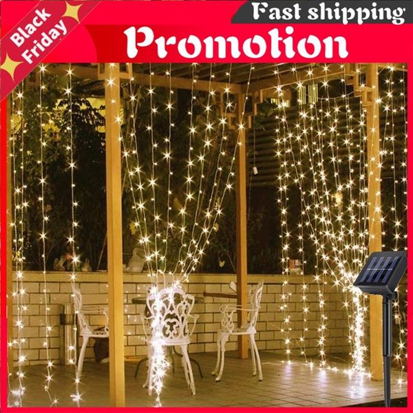 strings 3x3m solar led string light outdoor fairy lights garland on the window christmas decoration for home garden curtain lamp
strings 3x3m solar led string light outdoor fairy lights garland on the window christmas decoration for home garden curtain lamp