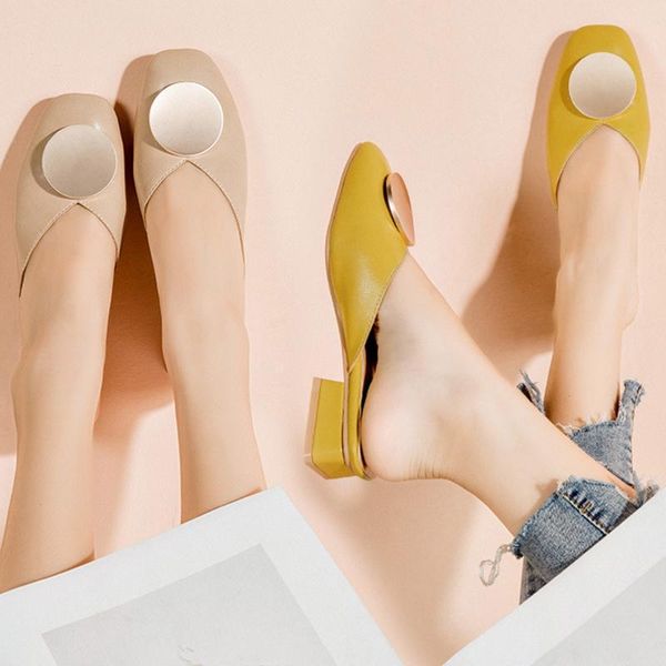 slippers metal round buckle square toe woman slip on flipflops beach shoes women cover chick med heels mules slides femm, Black
slippers metal round buckle square toe woman slip on flipflops beach shoes women cover chick med heels mules slides femm, Black