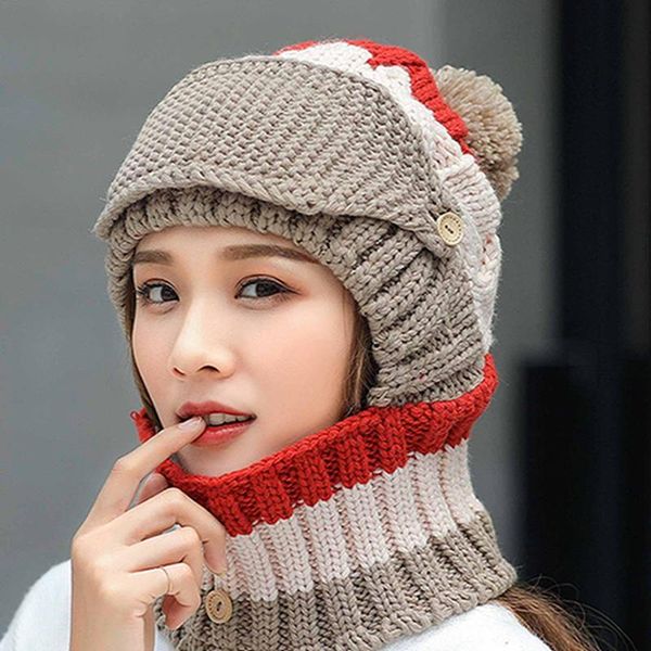 beanies women wool knitted hat ski sets for female windproof winter outdoor knit warm thick siamese scarf collar girl gift
beanies women wool knitted hat ski sets for female windproof winter outdoor knit warm thick siamese scarf collar girl gift