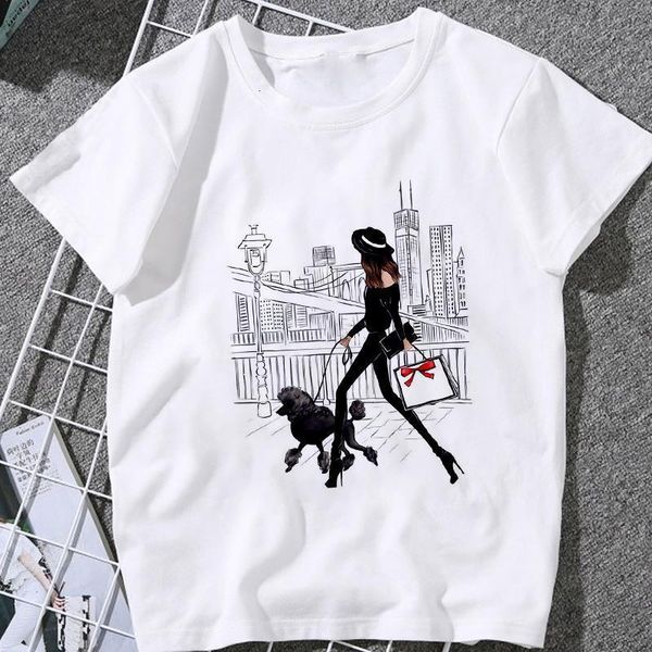 2021 new summer women t-shirt graphics print harajuku leisure streetwear female clothing tshirt fashion hipster o-neck t shirt, White
2021 new summer women t-shirt graphics print harajuku leisure streetwear female clothing tshirt fashion hipster o-neck t shirt, White
