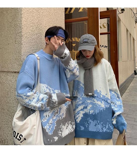 lovers wear autumn and winter lazy wind korean loose sweater male student wild snow mountain tide japanese streetwear men's sweat, White;black
lovers wear autumn and winter lazy wind korean loose sweater male student wild snow mountain tide japanese streetwear men's sweat, White;black