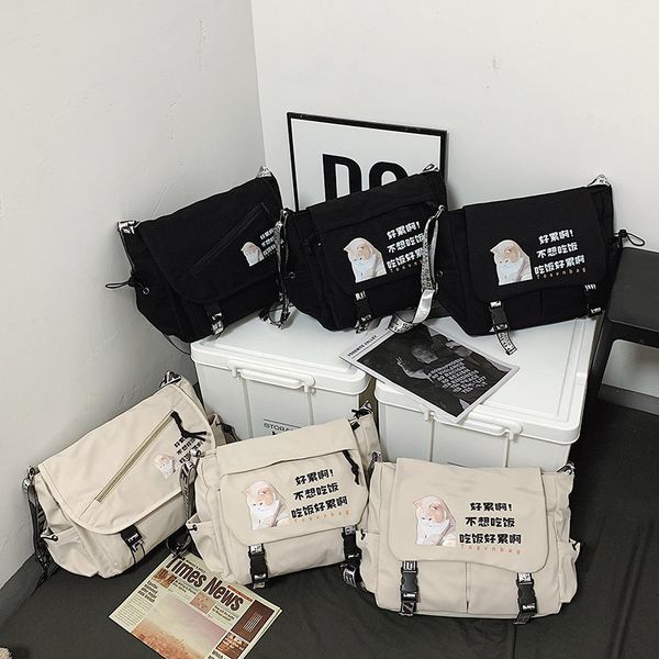 messenger literary and artistic young female student one shoulder nylon canvas men's fashion brand leisure large capacity postman bag
messenger literary and artistic young female student one shoulder nylon canvas men's fashion brand leisure large capacity postman bag